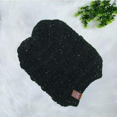 Imagem de Touca Caída Tricô Gorro Boina Beanie Lã Masculina Feminina Macio Quent