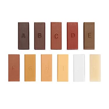 Imagem de Kit de Reparo de Piso, 11 Cores Palitos de Cera e Aqueça o Kit de Reparo de Móveis para Piso de Piso de Caneta para Porta de Madeira, Piso, Mesa (Apenas consumível)