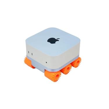 Imagem de Calofsile Suporte para estação de ancoragem Mac Mini M4, com dissipação de calor e base de aumento de altura (design Mars Rover) (laranja)