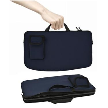 Imagem de Bolsa de transporte para teclado Logitech Wave Keys, teclado ergonômico sem fio com mouse/MK670, resistente à água, à prova de choque e poeira