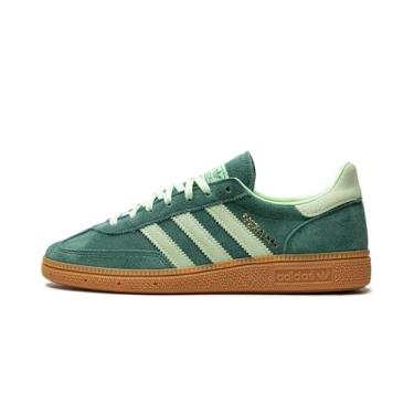 Imagem de adidas WMNS Tênis de handebol Spezial, verde universitário/semiverde cintilante/chiclete, tamanho 8, Blue Fusion/calçado branco/dourado metálico, 37