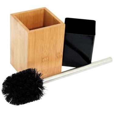 Imagem de Jogo De Limpeza Para Banheiro Em Bambu 36x10 Cm - Mimo Style - Bm1506