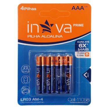 Imagem de Pilha Alcalina AAA Fina 4 Unidades