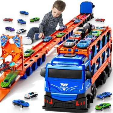 Imagem de Carrinho de Corrida MSKOLER - Trem de Brinquedo para Meninos de 2 a 7 