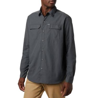 Imagem de Camisa Manga Longa GG Columbia Masculina Cinza Silver Ridge