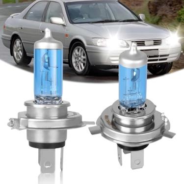 Imagem de VAMOTA Adequado para lâmpadas de farol de halogêneo Toyota Camry 1997 1998 1999, 9003/H4, farol alto e baixo, ultra brilhante, plug-n-play, IP68 à prova d'água, luz branca 5000K, pacote com 2