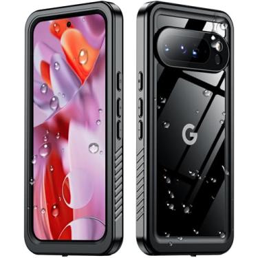 Imagem de SPIDERCASE Capa projetada para Google Pixel 9 Pro à prova d'água, à prova de quedas militares de 3 m, à prova d'água IP68, proteção total de 360°, capa protetora resistente para Pixel 9 Pro de 6,3