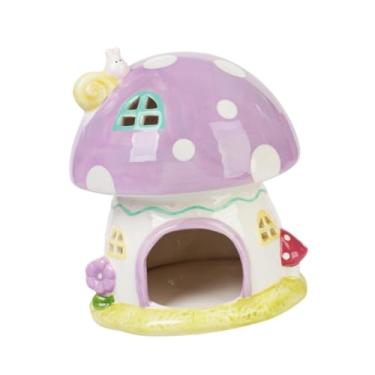 Imagem de ＡＷＨＡＯ Hamster Hideout Play and Rest Hamster House Hideaway Hitter Habitats Decoration for Chinchilla Gerbils Mouse pequenos animais de estimação, Roxo