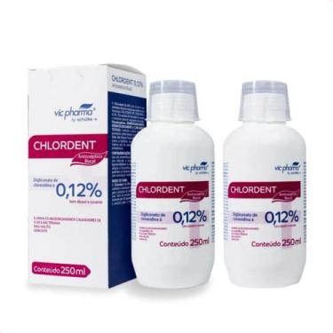 Imagem de Kit 2 - Enxaguante Bucal Antisséptico Chlordent 0,12% 250 ml - Vic Pha