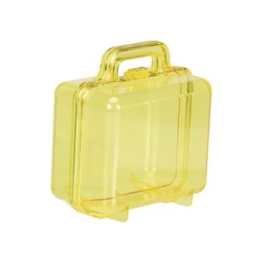 Imagem de Kit 6 Massinha de Modelar + 6 Bolha de Sabão + 12 Cortador + 6 Maletinha de Acrílico lembrancinha (Amarelo)