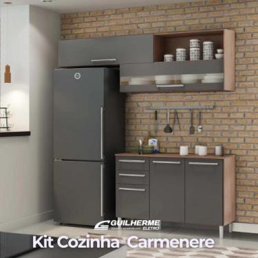 Imagem de Kit Cozinha Modulado Cozinha Carmenere 5 Portas 4 Peças 5 - Rio Doce