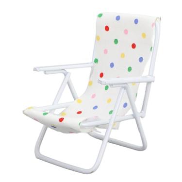 Imagem de Cadeira de Praia Em Miniatura, Decoração de Casa de Bonecas Com Estrutura de Ferro Realista, Escala 1/12, Adequada para Adultos, Crianças e Bebês, Modelo de Cadeira Em Miniatura,