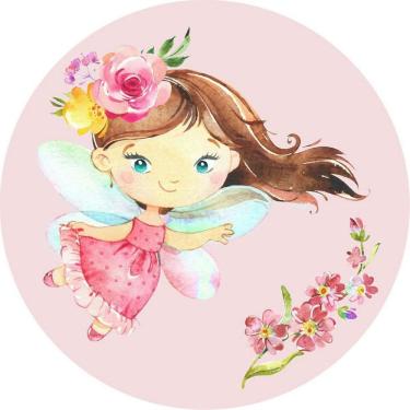 Imagem de Painel Redondo 3D Sublimado Fadas Frd-1092