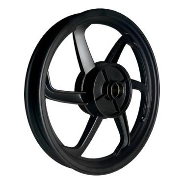 Imagem de Roda Traseira Biz 100 Biz 125 Todas 6 Palitos Preto