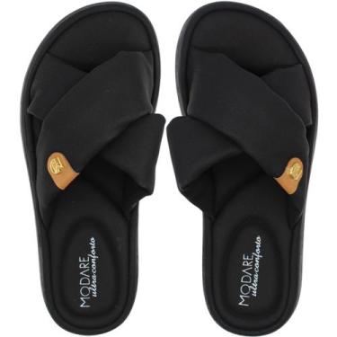 Imagem de Chinelo Modare Nobuck Ultra Soft Feminino, Preto, 35
