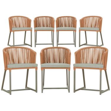 Imagem de 6 Cadeiras de Jantar Área Noronha em Alumínio