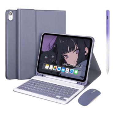 Imagem de Capa Para Tablet, Capa + Caneta + Mouse e Teclado Magnético Bluetooth Destacável Para Samsung Galaxy Tab S6 Lite 10.4 polegadas P610/P615.