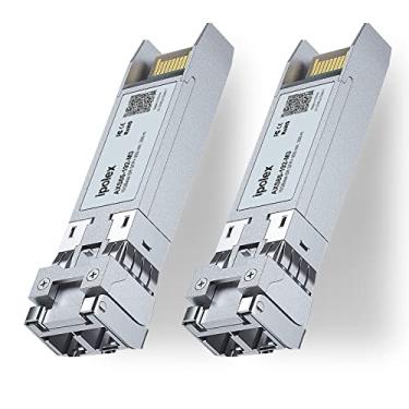 Imagem de Transceptor SFP+ 10GBase-SR, módulo LC SFP multimodo de 10 GB 850 nm para Cisco SFP-10G-SR, Meraki MA-SFP-10GB-SR, UniFi UACC-OM-MM-10G, Ubiquiti UF-MM-10G, Mikrotik, Fortinet, TP-Link e mais, pacote