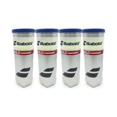 Imagem de Babolat Bolas de tênis Gold Champiosnip, 4 latas | 12 bolas (3 bolas/lata)