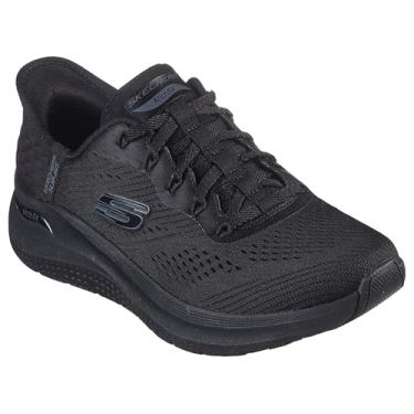 Imagem de Skechers Tênis feminino sem cadarço Arch Fit 2.0 Easy Chic Hands Free, Preto Bbk, 36