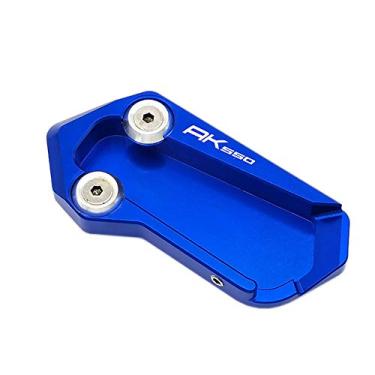 Imagem de Acc-Creativity Suporte de pé de motocicleta com ampliador lateral para placa de extensão compatível com Kymco AK550 2017-2020 (azul)