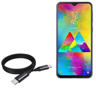 Imagem de Cabo Oukitel C17 Pro, BoxWave [Cabo PD DirectSync (90 cm) - USB-C para USB-C (100 W)] Cabo trançado de 90 cm para carregamento e sincronização Oukitel C17 Pro - Preto