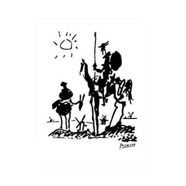 Imagem de Picasso Don Quixote Pinturas De Arte Impressão Em Tela Decoração De Ca