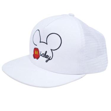 Imagem de Boné Branco Mickey Aba Reta - Disney