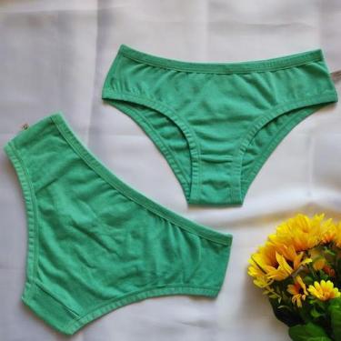 Imagem de Kit Com 5 Calcinha de Algodão Lateral Mais Larga Modelo Barbara Corpo 