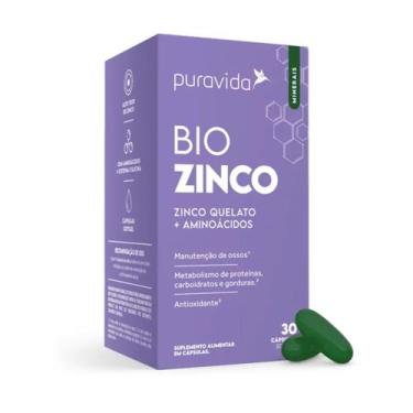 Imagem de Zinco Quelato Bio Zinco Pura Vida 30 Cápsulas
