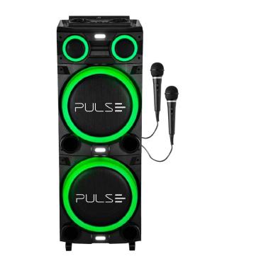Imagem de Caixa de Som Pulse Torre Sp516 Double 12"pol LED 2700w - 2 Mic