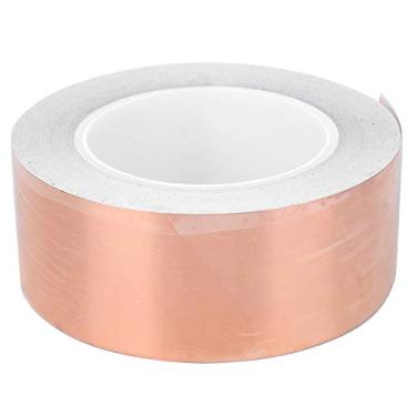 Imagem de Fita de alumínio de cobre GRCFUMo, fita adesiva de colorido de cobre, blindagem de guitarra elétrica, fita de proteção de cobre para circuitos de papel, reparos elétricos, solda e (5M) (30M)