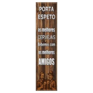 Imagem de Porta Espetos Churrasco de Parede Com Frases Decorativas - day.arte