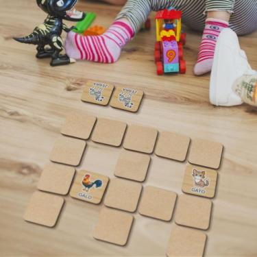 Imagem de Jogo da Memória em MDF Diversão e Aprendizado - Abstratta, ANIMAIS