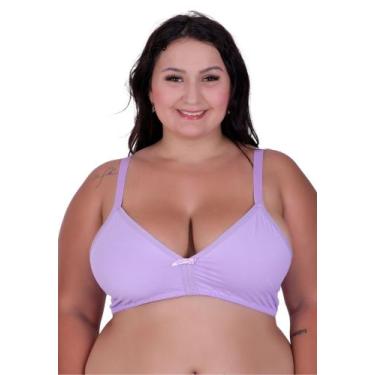 Imagem de Sutiã Plus Size sem Bojo Pala Reforçada Dupla- c6 SUTIÃ JOSI - TERRA E