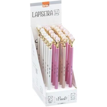 Imagem de Lapiseira 0,7mm, Plástica, Pearl, 3 Cores, Embalagem com 24, BRW