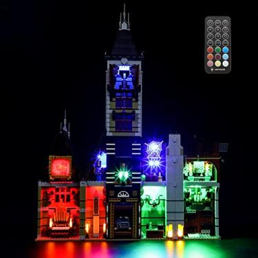 Imagem de GEAMENT Kit De Luz Led (Controle Remoto) Compatível Com Lego Fairground Collection Casa Mal-Assombrada - Para O Criador 10273 (Conjunto Modelos Não Incluso)