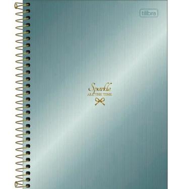 Imagem de Caderno Colegial Espiral West Village Metalizado 10 Matérias 160 Folha