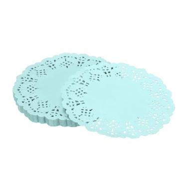 Imagem de YELARXI Doilies de papel, papel rendado, descartáveis, redondos, modernos, decorativos, a granel, 11 cm, adequado para bolos, sobremesas, artesanato, grelhados, fritos, utensílios de mesa (pacote com