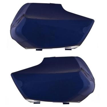 Imagem de Capa De Bengala Cromo Forte Moto Honda Biz 100 1998 À 2005, AZUL IGUAP