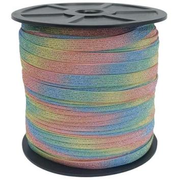 Imagem de Elástico Especial Chato 7mm Várias Cores Encadernação ElasticoEspecial