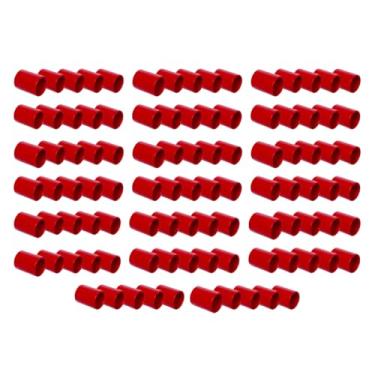 Imagem de Conjunto de 100Un Luvas PVC 1/2pol Antichamas Resistente P/Condulete (Vermelho)