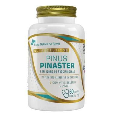 Imagem de Pinus Pinaster 200mg com Vitamina E, Selênio e Zinco 60 Cápsulas Flora