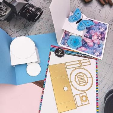 Imagem de 1 peça de cartão pop-up para corte de metal para fazer cartões feitos à mão, álbuns, álbuns, papel, presente, decoração de férias, modelo feito à mão. alinacutle