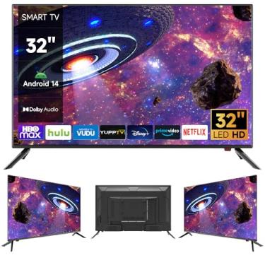 Imagem de Smart Tv 32" HD | Android 14 | 2 HDMI + À Prova de Umidade | Wi-fi 100/240v