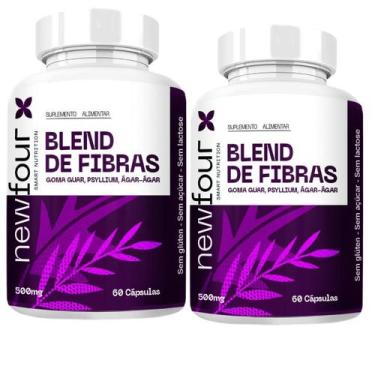 Imagem de Blend De Fibras Kit Com 2 Potes Com Total De 120 Capsulas - New Four