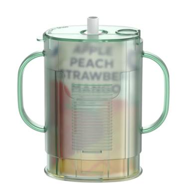 Imagem de Mootikar Suporte de bolsa de alimentos à prova de aperto para crianças, bebês, sem bagunça, caixa de suco, bebida e purê de maçã, porta-lanches com alças e tampa fáceis de segurar