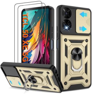 Imagem de ATUMP Capa protetora para TCL 50 XE 5G/TCL 50 XE Nxtpaper 5G com [2 peças] protetor de tela HD, resistente à prova de choque com suporte de rotação de 360° [grau militar] capa protetora para TCL 50 XE