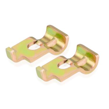 Imagem de Pacote com 2 braçadeiras de cabo de controle do acelerador com aba de trava, para compressor de ar, cortador, trator, motor gerador