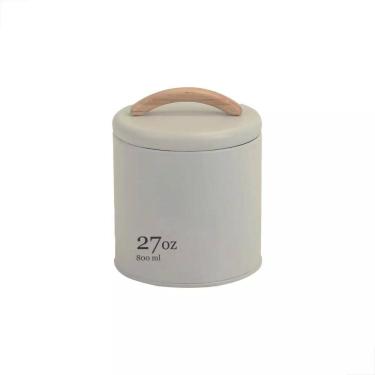 Imagem de Pote Hermético Mantimentos Lata Sense 0,8L Condimentos Ou